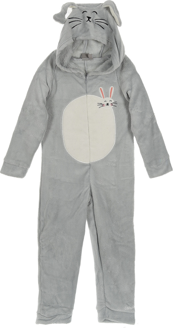 Ushuaia dievčenské šedé pyžamo s kapucňou Veľkosť: 104