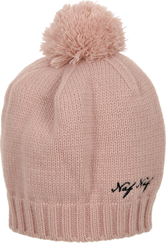 Naf Naf púdrová dievčenská čiapka s brmbolcom Veľkosť: 52/54