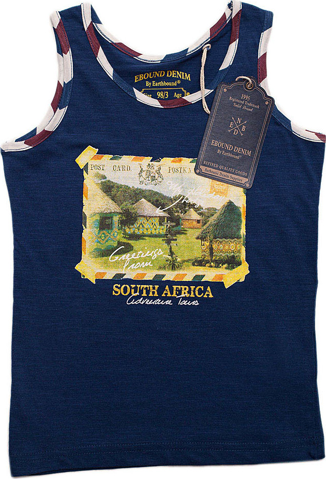 Ebound chlapčenský tmavomodrý nátelník s potlačou Veľkosť: 98