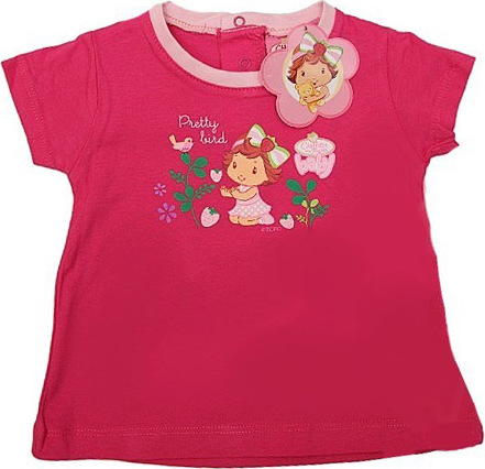 BABY GIRL ružové tričko s krátkym rukávom Veľkosť: 74