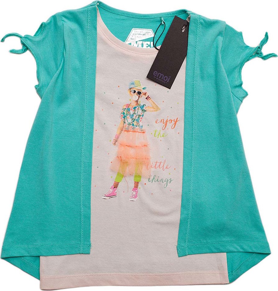 Emoi zelené tričko s krátkym rukávom Veľkosť: 98