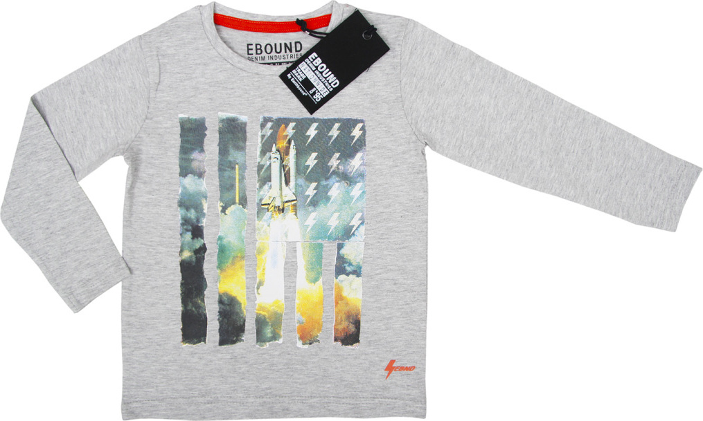 Ebound sivé chlapčenské tričko s raketou Veľkosť: 98