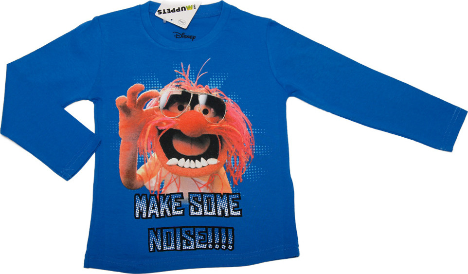The Muppets modré chlapčenské tričko s dlhým rukávom Veľkosť: 116/122