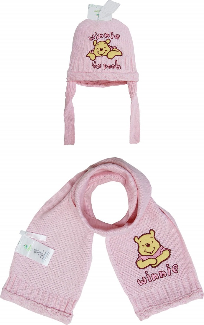 Macko PÚ Zimný ružový set pre dievčatká Veľkosť: 44