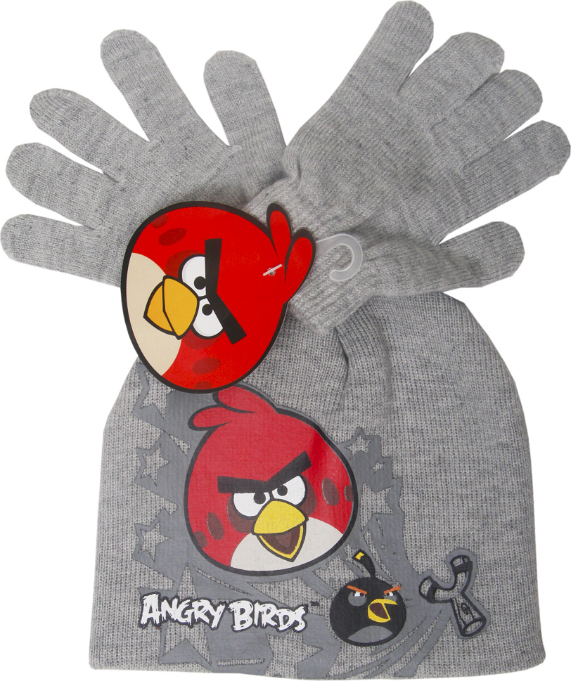 Angry Birds sivý zimný set Veľkosť: 54
