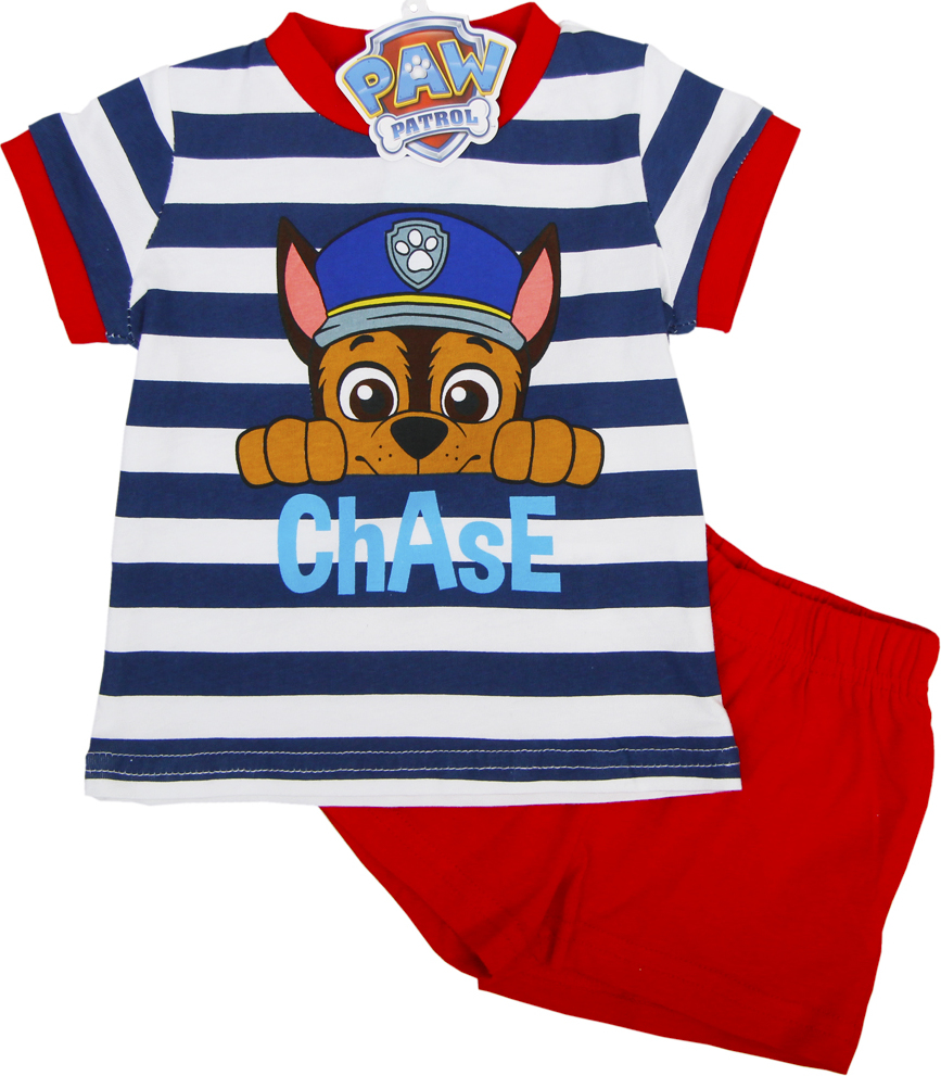 Tlapková patrola chlapčenský pruhovaný set CHASE Veľkosť: 74