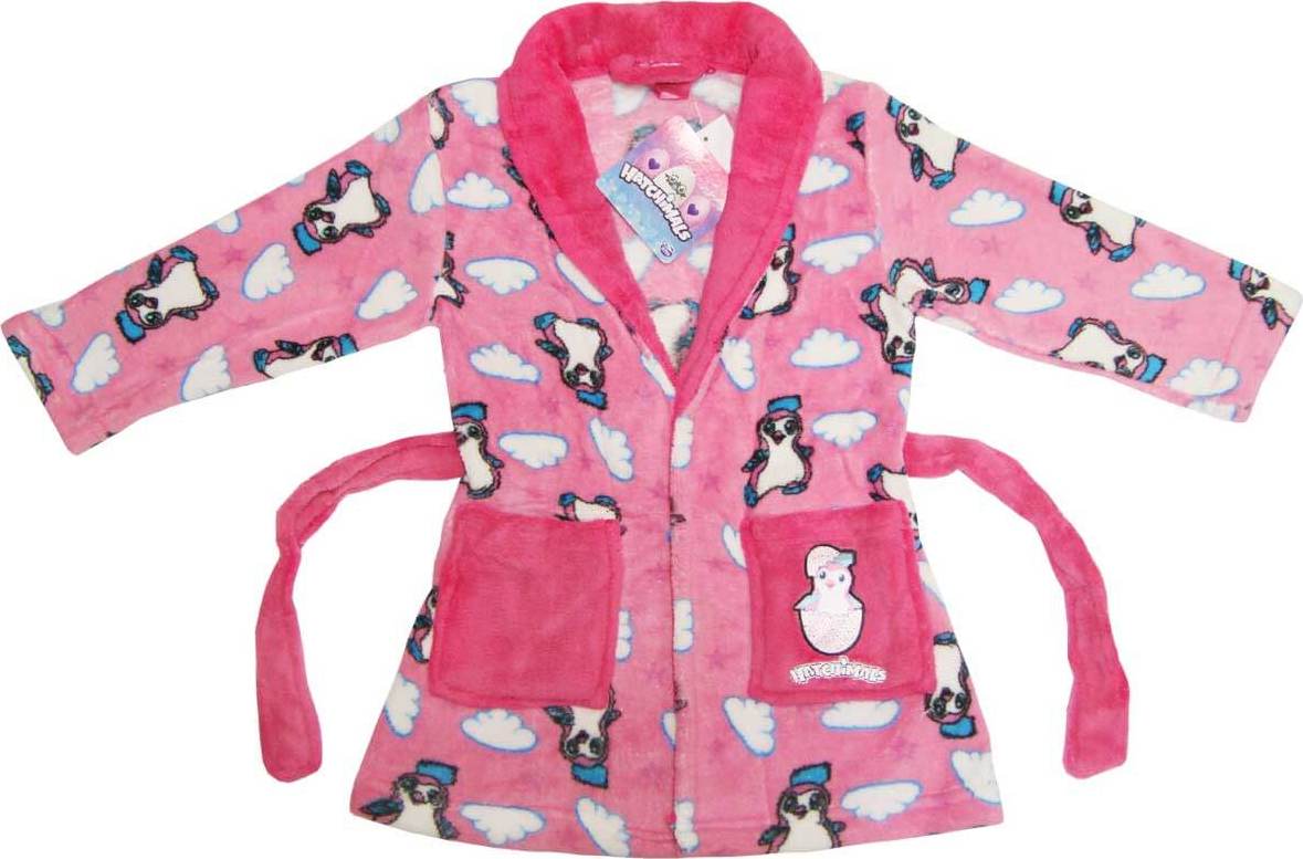 HATCHIMALS Ružový župan pre dievčatá Veľkosť: 98