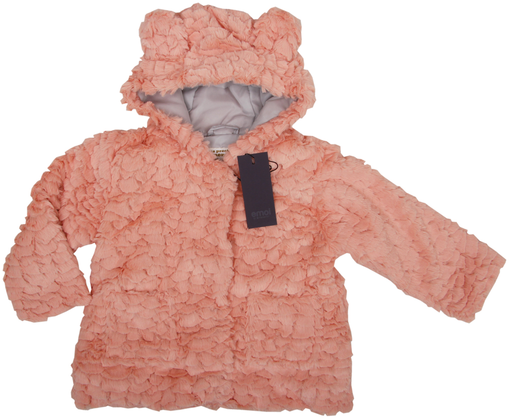 Emoi dievčenská marhuľová teplá bunda s kapucňou Veľkosť: 98