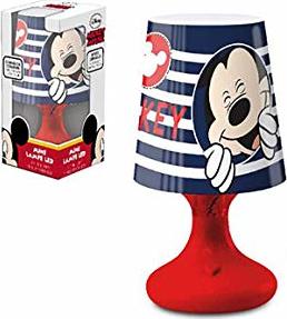 Mickey Mouse modro-červená LED lampa mini Veľkosť: ONE SIZE