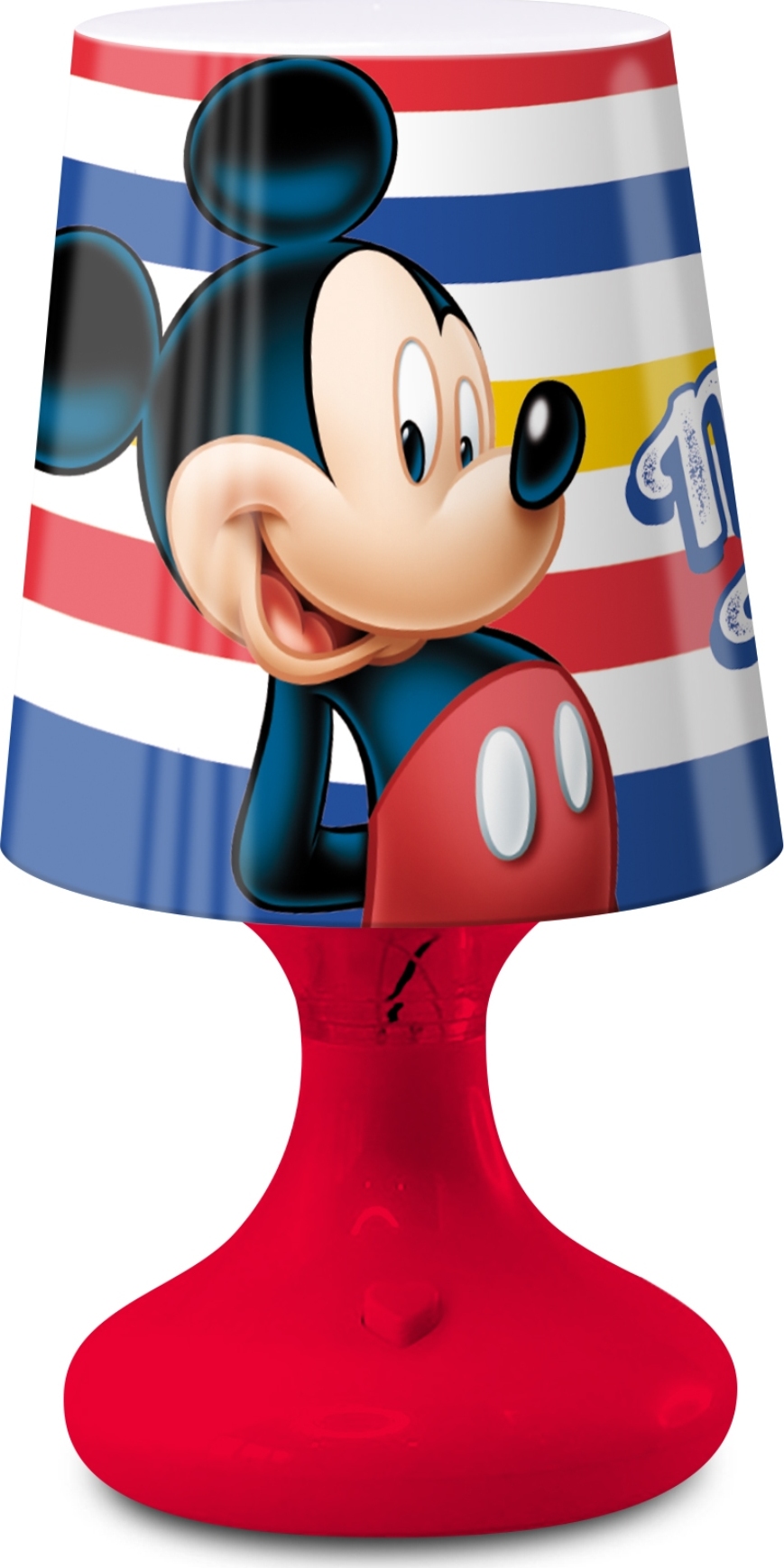 Mickey Mouse detská LED lampa mini - pruhy Veľkosť: ONE SIZE