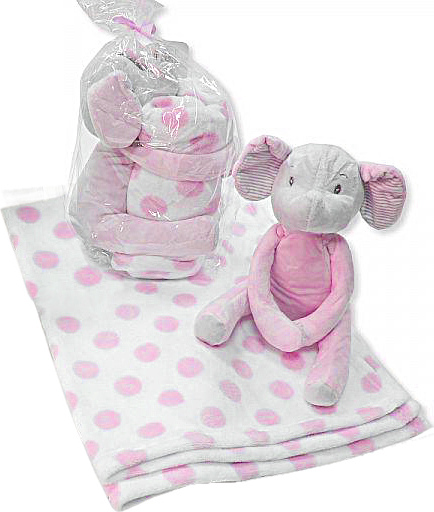 Dievčenská súprava deka + sloník Veľkosť: ONE SIZE