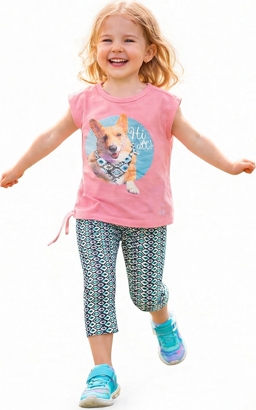 Emoi dievčenská ružová súprava tričko+legíny Veľkosť: 110