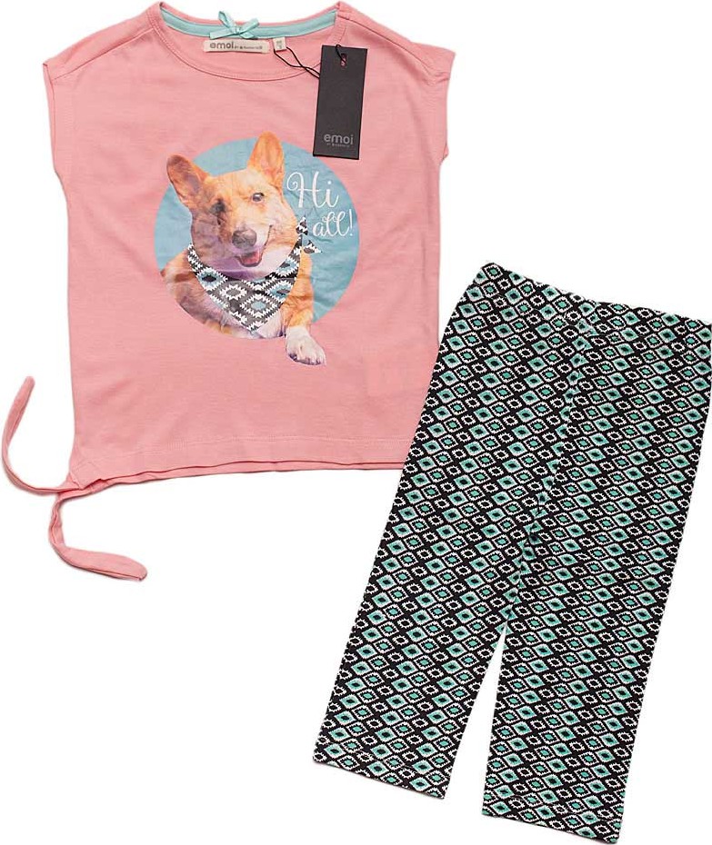 Emoi dievčenská ružová súprava tričko+legíny Veľkosť: 110