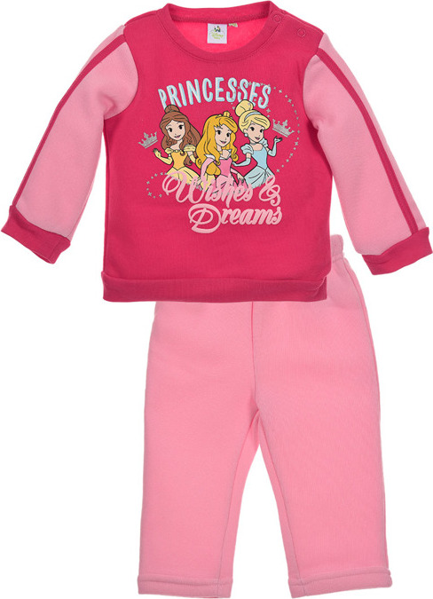 Disney Princess dievčenský ružový set teplá mikina+nohavice Veľkosť: 74