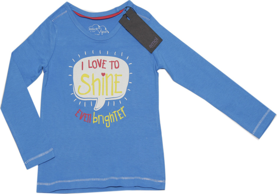 Emoi Modré tričko s dlhým rukávom Veľkosť: 116