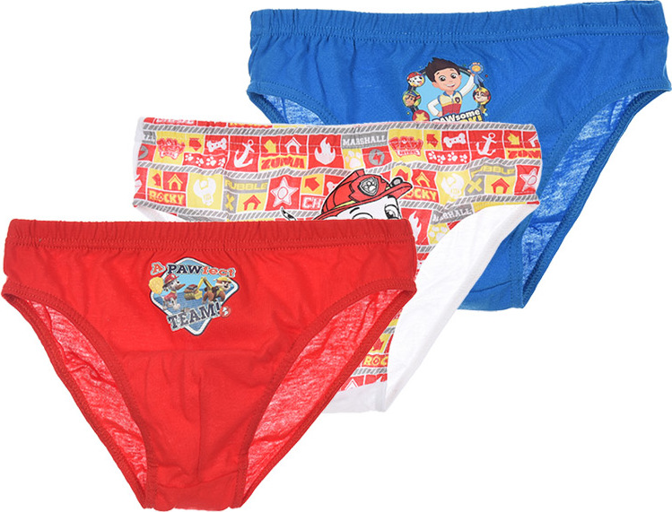 Tlapková patrola červeno-modré slipy 3 pack Veľkosť: 116/128