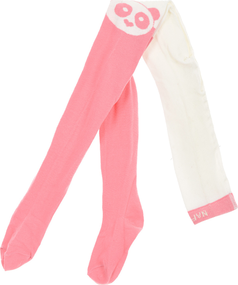 Ružovo-biele pančuchy s pandou Veľkosť: 31/34