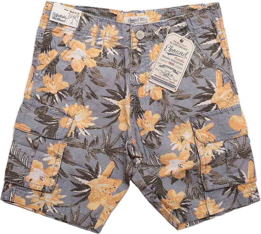 Ebound sivé šortky s kvetmi Veľkosť: 128