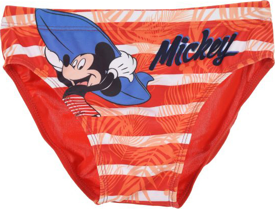 Mickey Mouse chlapčenské červené pruhované plavky Veľkosť: 94