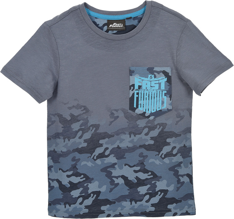 Fast and furious sivé tričko pre chlapcov Veľkosť: 116