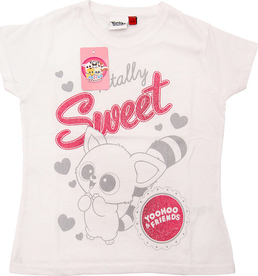 YooHoo Friends biele dievčenské tričko Veľkosť: 104