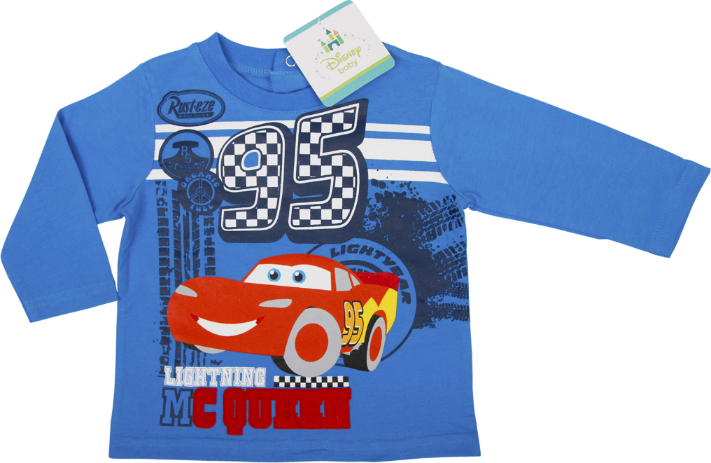 Cars modré tričko s dlhým rukávom Veľkosť: 86