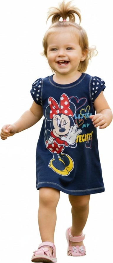 Minnie tmavomodré dievčenské šaty Veľkosť: 68