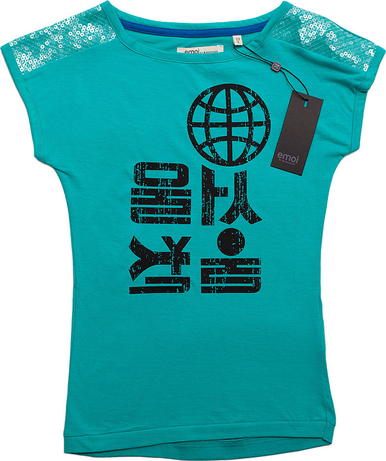 Emoi Zelené tričko s potlačou Veľkosť: 128