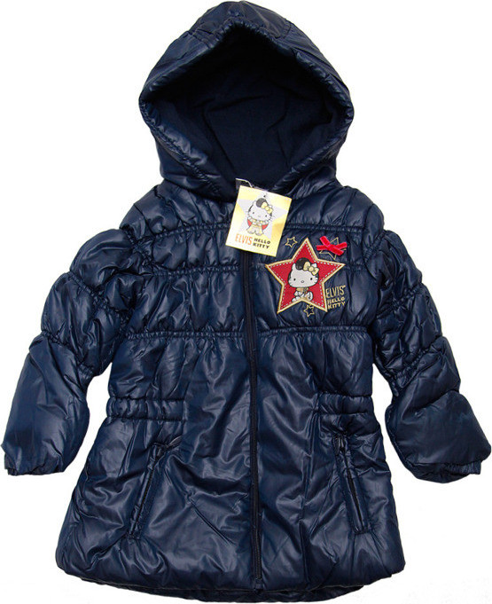 HELLO KITTY ELVIS Bunda pre dievčatá modrá Veľkosť: 98