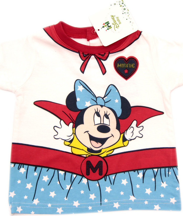 Minnie Mouse biele tričko s potlačou Veľkosť: 81