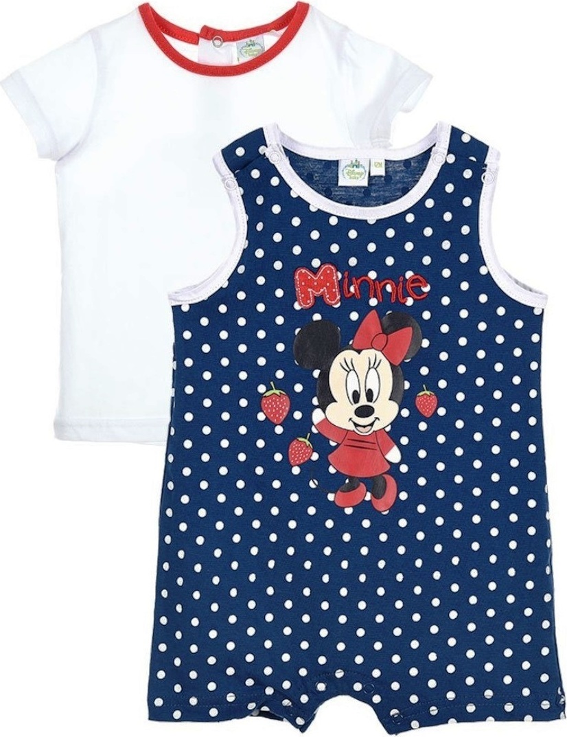 Minnie dievčenský letný set tričko + overal Veľkosť: 67