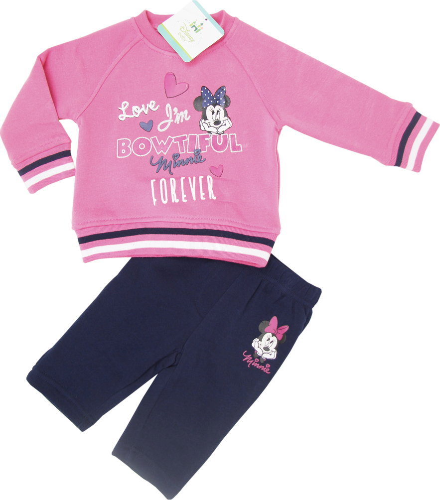 Minnie Mouse dievčenská tepláková súprava ružová Veľkosť: 74