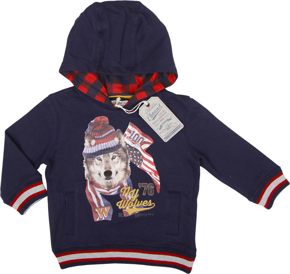 E-bound Modrá mikina Wolf Veľkosť: 98