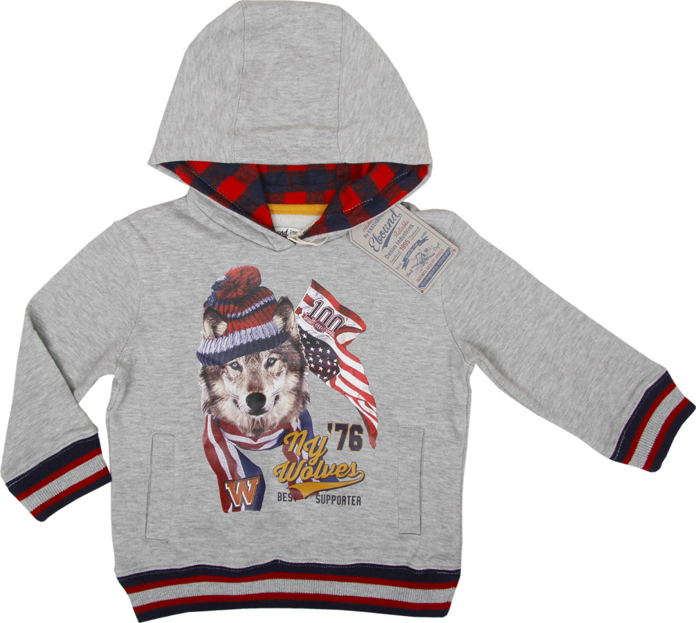 E-bound sivá mikina Wolf Veľkosť: 116