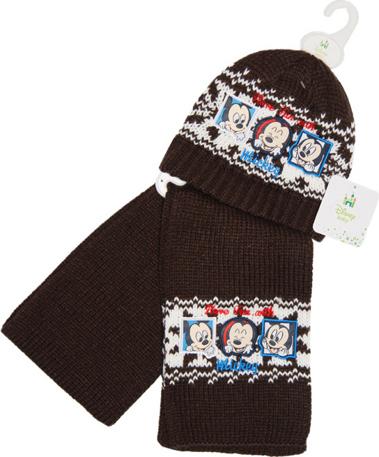 Mickey Mouse chlapčenská hnedá sada Veľkosť: 48