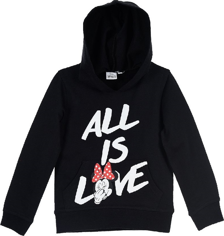 Minnie Mouse All is love Čierna mikina Veľkosť: 104