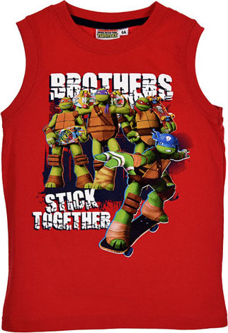 Ninja Turtles Červené tričko bez rukávov Veľkosť: 98