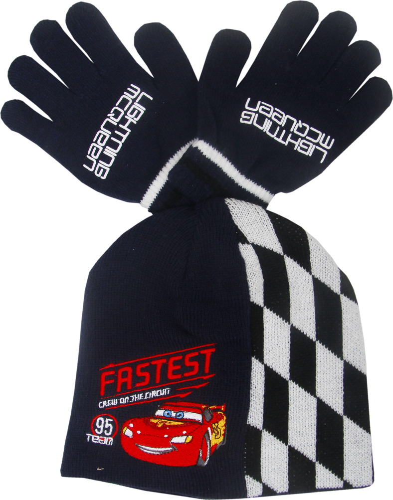 Autá - čierny chlapčenský zimný set Veľkosť: 54