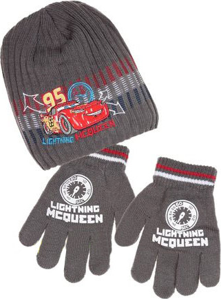 Autá - sivý chlapčenský zimný set Veľkosť: 52
