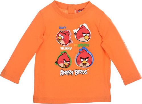 Angry Birds oranžové tričko pre chlapcov Veľkosť: 67