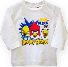 Angry Birds chlapčenské tričko s dlhým rukávom Veľkosť: 67