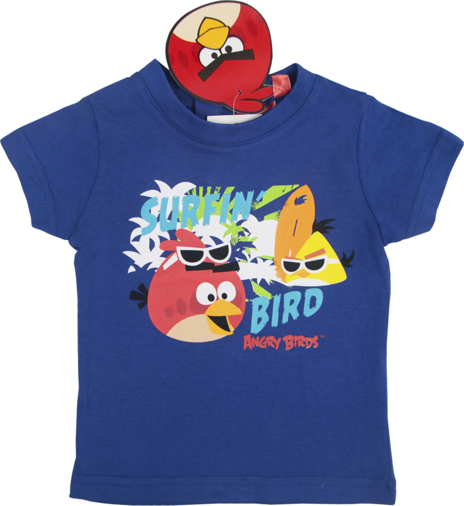Angry Birds modré tričko pre chlapcov Veľkosť: 74