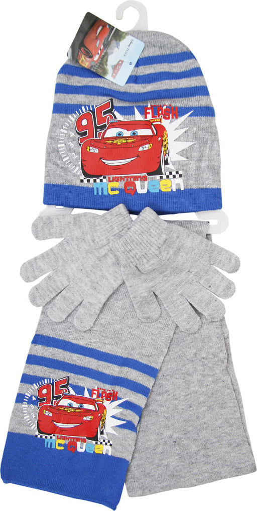 Autá - sivý zimný set pre chlapcov Veľkosť: 54