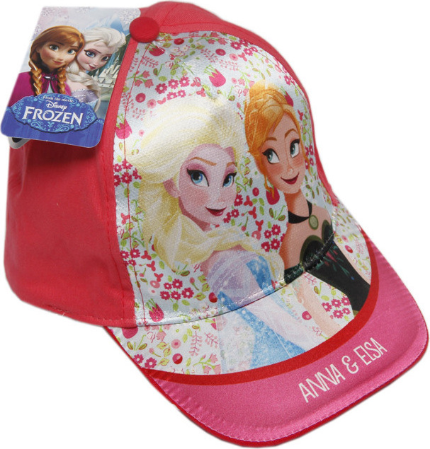 Frozen ružová dievčenská šiltovka s Annou a Elsou Veľkosť: 52