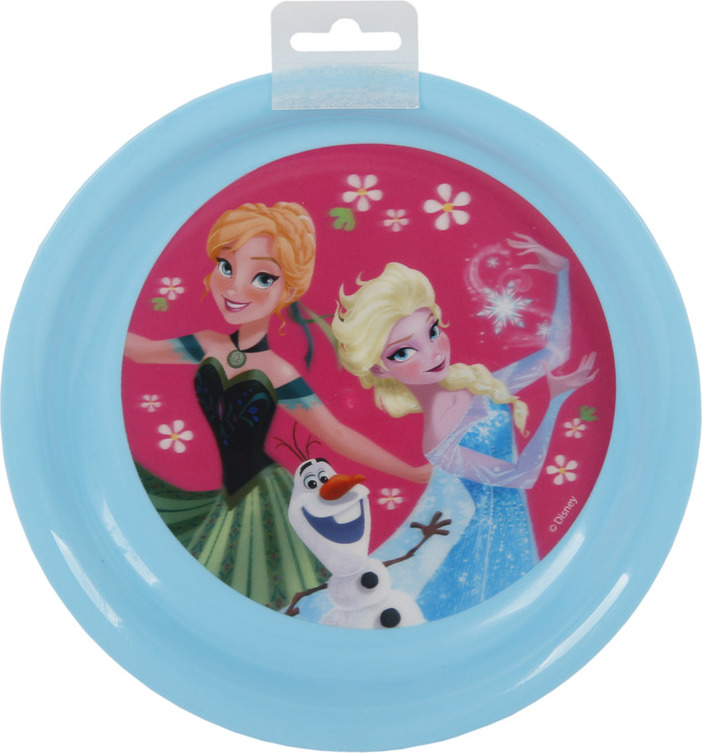 Frozen modrý tanier s Annou a Elsou Veľkosť: ONE SIZE