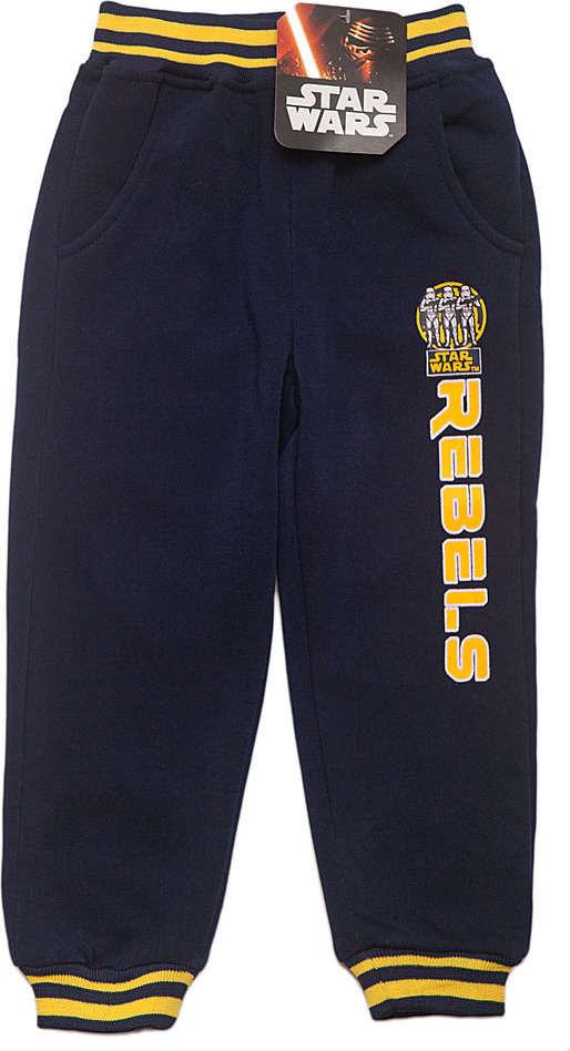 STAR WARS Modré tepláky so žltým pruhom Veľkosť: 102