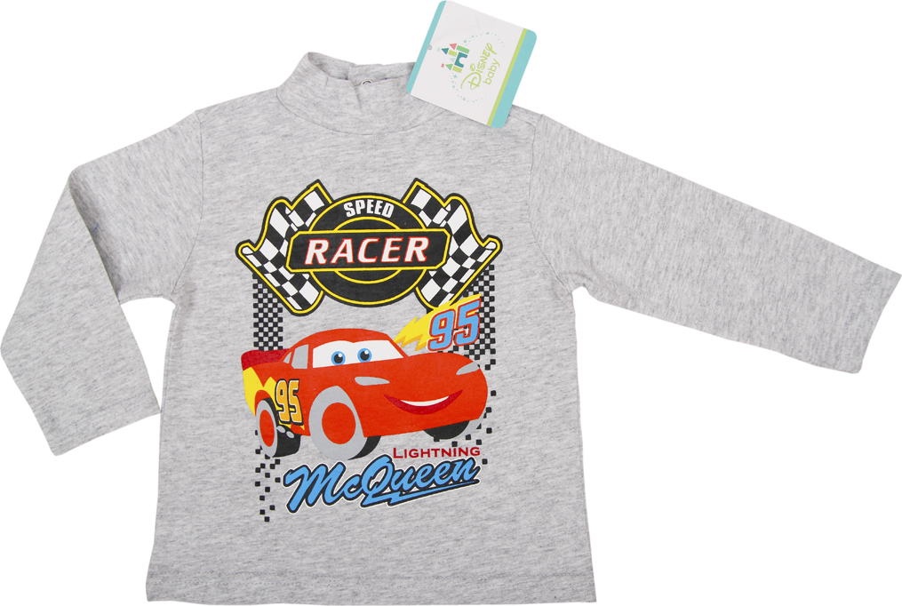 Cars chlapčenské sivé tričko s dlhým rukávom Veľkosť: 74