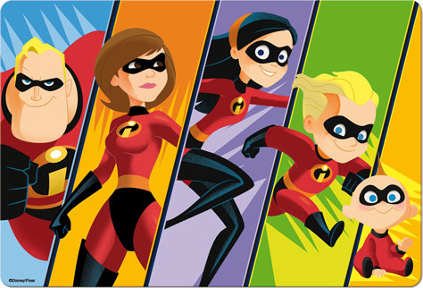 Rodinka Úžasných 2 Stolová podložka Veľkosť: ONE SIZE