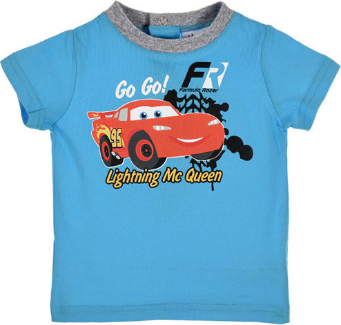 Cars chlapčenské modré tričko blesk Mcqeen ''GoGo'' Veľkosť: 81