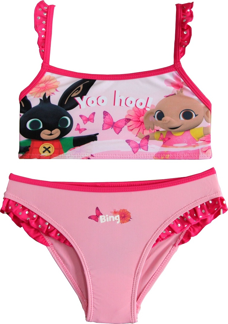Ružové dvojdielne dievčenské plavky Bing D002A3R9000098 Veľkosť: 116
